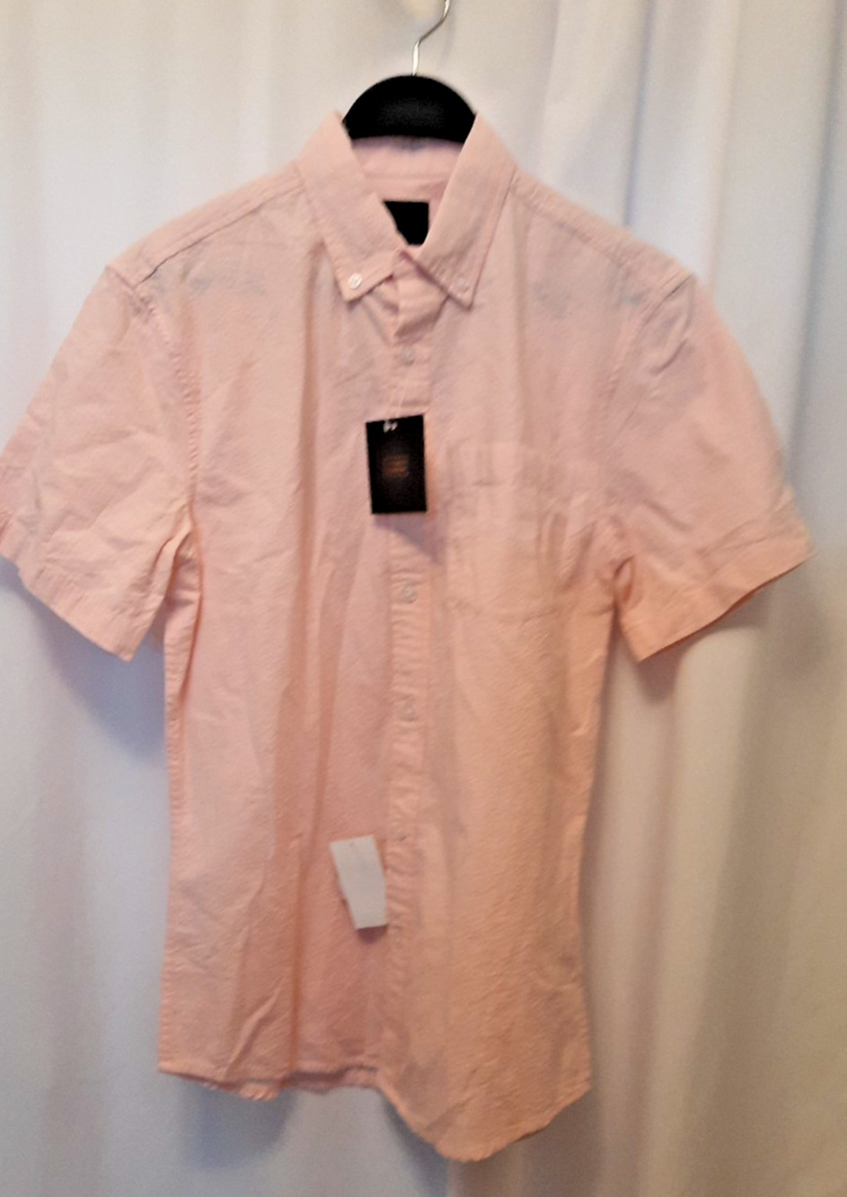 14th & Union mens shirt Pink Button-Up small short sleeve Nwt Pocket Msrp 34.97
